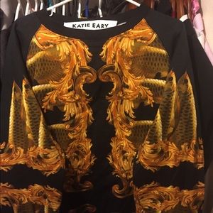 Katie Eary Baroque print sweatshirt size large